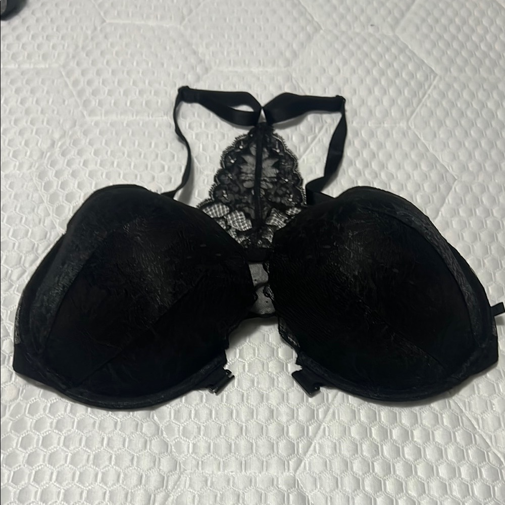 Victoria's Secret Black Lace Push-Up Bra